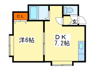 エミネンス北大西の物件間取画像